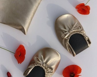 Ballerine da matrimonio, ballerine per invitati, ballerine pieghevoli, ballerine arrotolabili, ballerine pieghevoli, scarpe per invitati al matrimonio, ballerine da matrimonio, scarpe con borsa