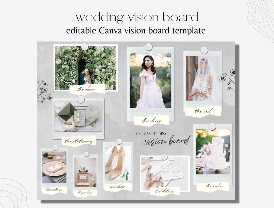 Wedding Mood Board Minimalist Wedding Vision Board to Plan Wedding Wedding Mood Board Minimalist Wedding Vision Board to Plan Wedding
