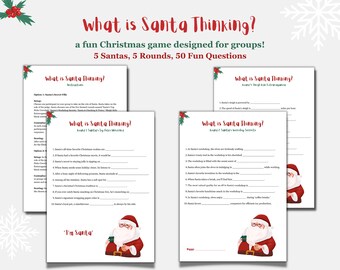 What is Santa Thinking? Christmas Game for Adults (PDF)