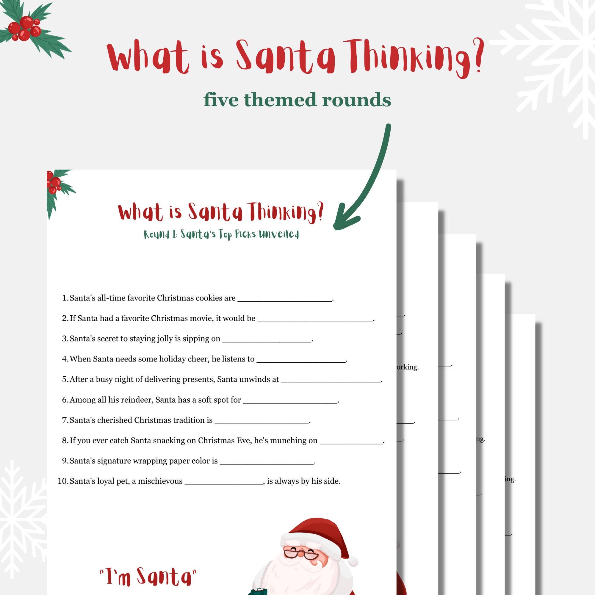Christmas Game for Adults, Christmas Games for Groups, Christmas Games