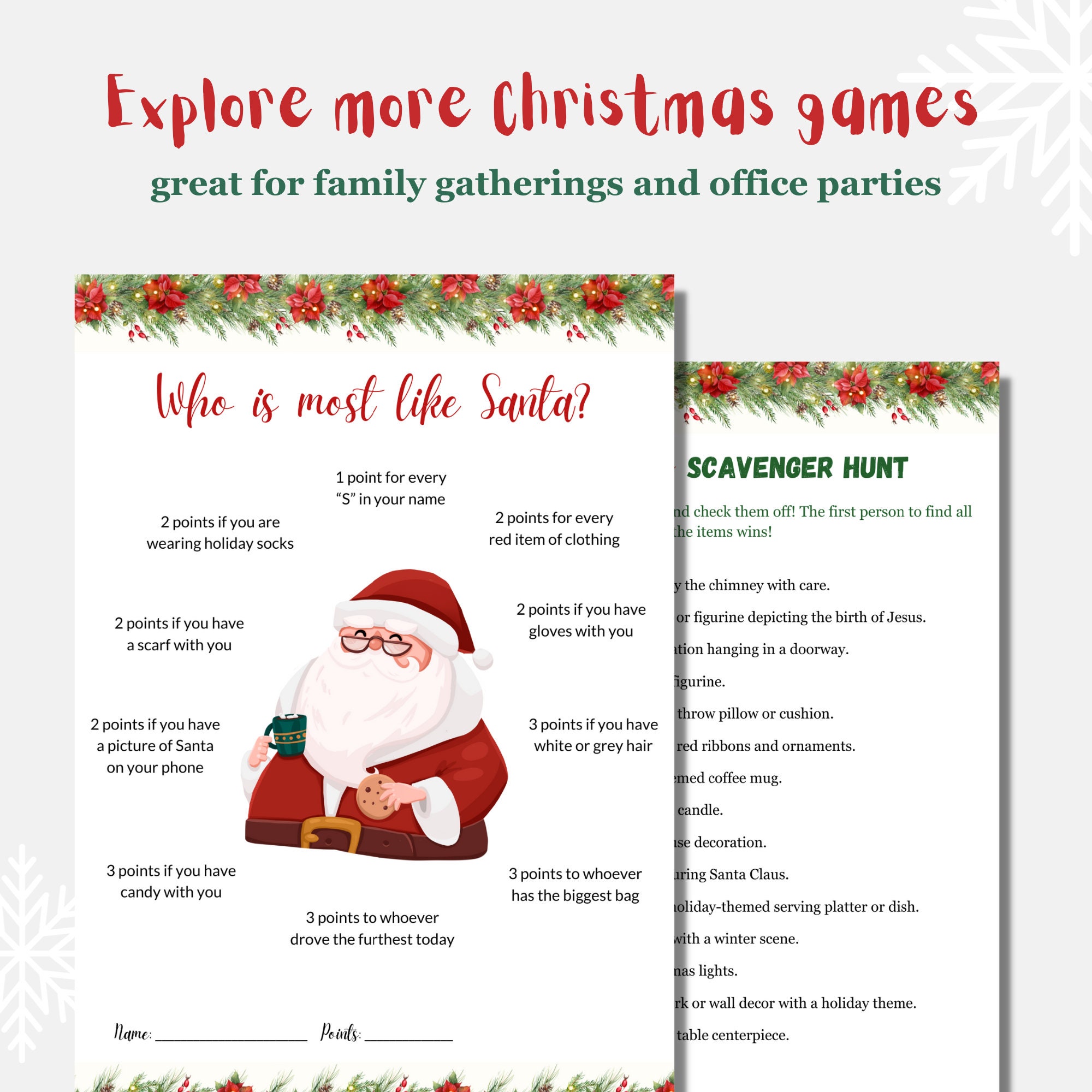 Christmas Game for Adults, Christmas Games for Groups, Christmas Games