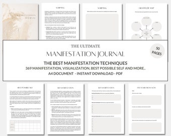 Digital Manifestation Journal: 369 Method, Gratitude, Meditation (PDF)