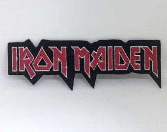 Iron Maiden The Trooper Logo Embroidered Patch Cover Eddie with UK Flag /& Sword