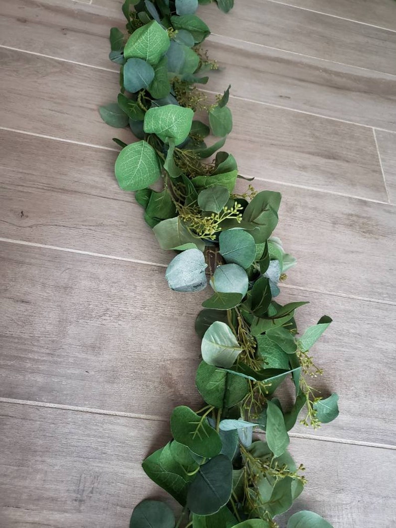 fake eucalyptus garland wedding