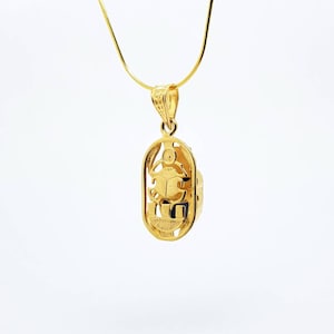 Large Lapis lazuli Scarab Necklace, 14k Gold Vermeil Scarab Necklace, Blue Scarab Pendant, Egyptian Beetle Jewelry.