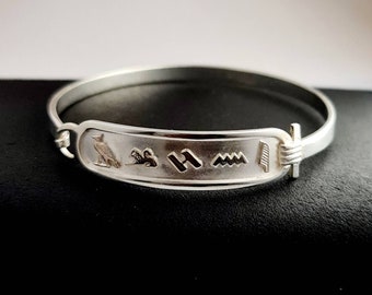 Silver cartouche sale bracelets