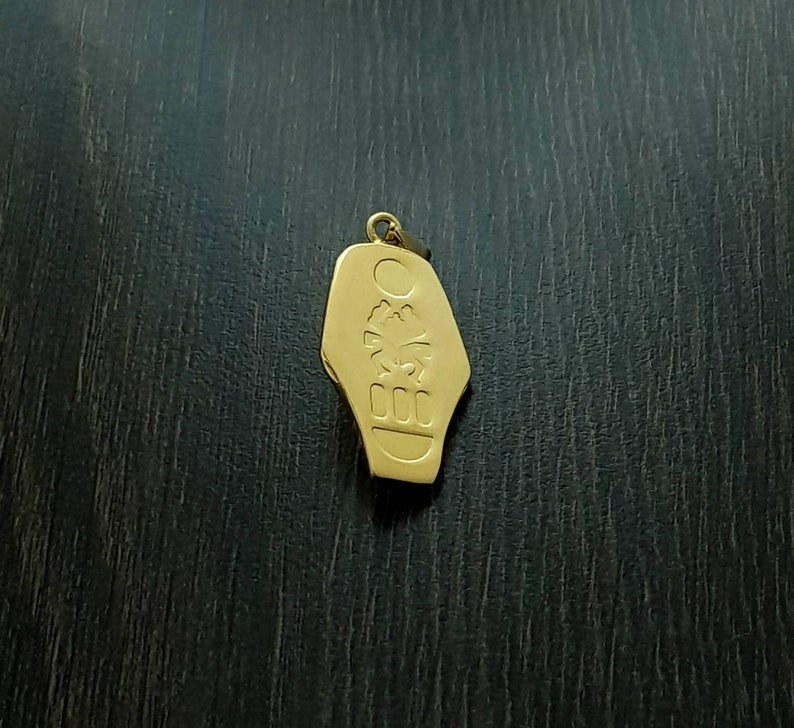 Tutankhamun Egyptian Necklace King Tut Royal Mask Gold Necklace 14k Gold over Sterling Silver Tut Necklace