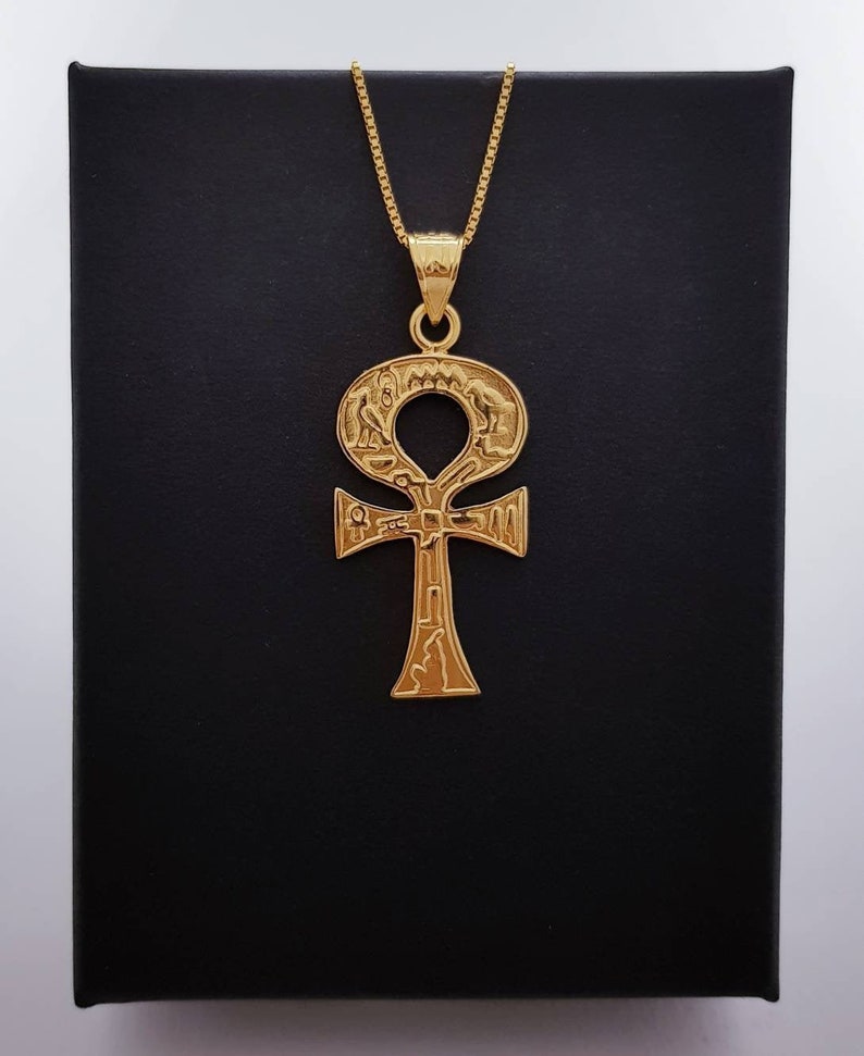 Gold Ankh Necklace 14k Gold Vermeil Over Sterling Silver - Etsy Canada