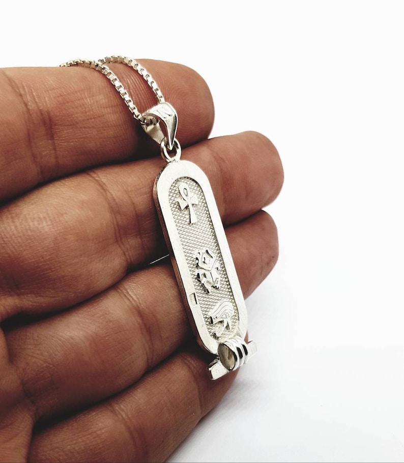 Personalised cartouche necklace Clearance