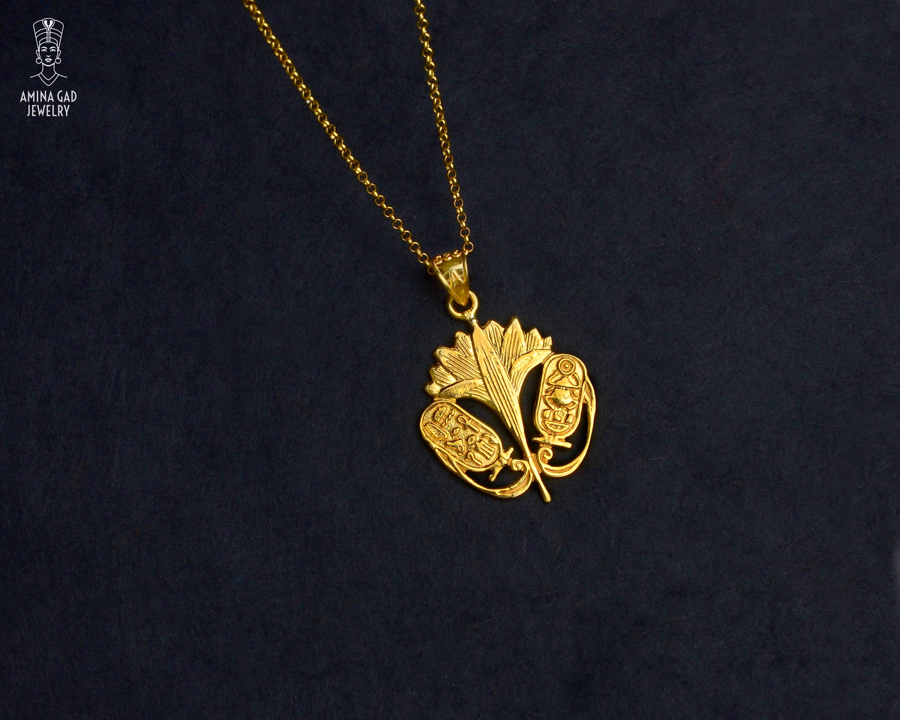 Gold Lotus Necklace 14k Gold Vermeil Over Sterling Silver Etsy