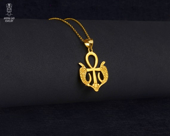Buy Gold Ankh Necklace, 14k Gold Vermeil Over Sterling Silver