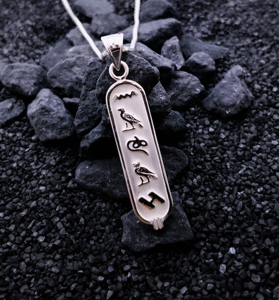 Hieroglyphic necklace outlet with name