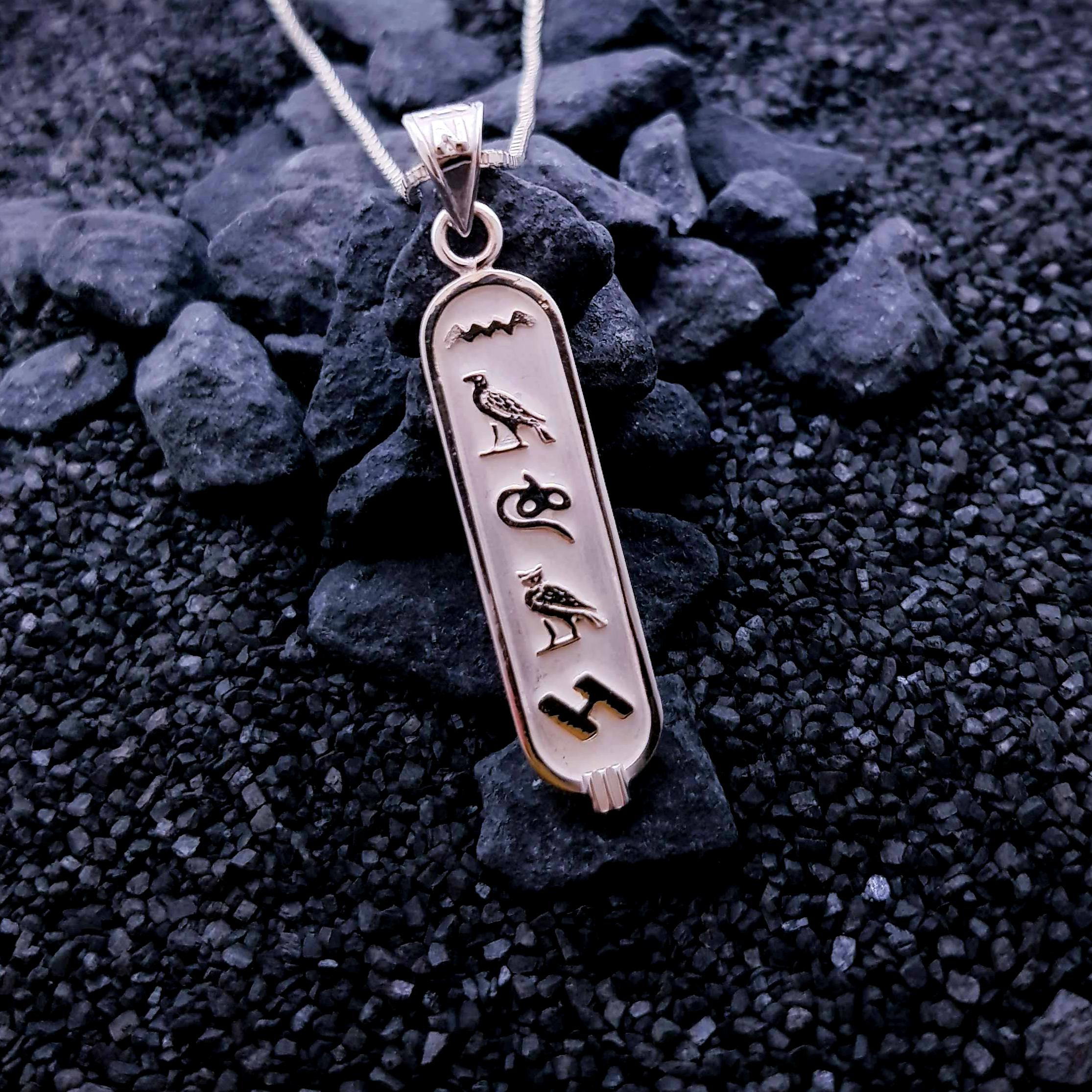 エジプト象形文字ペンダント 楽天市場】【即納完成品】エジプト カルトゥーシュ シルバー