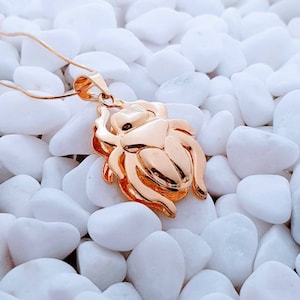 Rose Gold Scarab Necklace, 14k Gold Vermeil over Sterling Silver, Egyptian Beetle, Scarab pendant , Beetle Pendant, Rose Scarab Necklace.