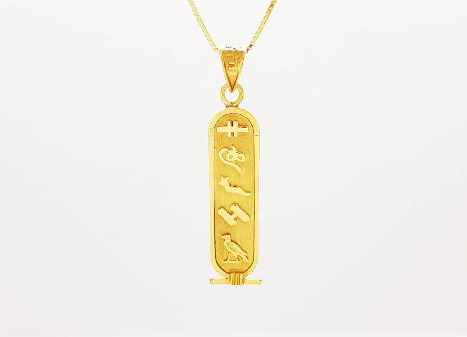 Personalised cartouche necklace Clearance