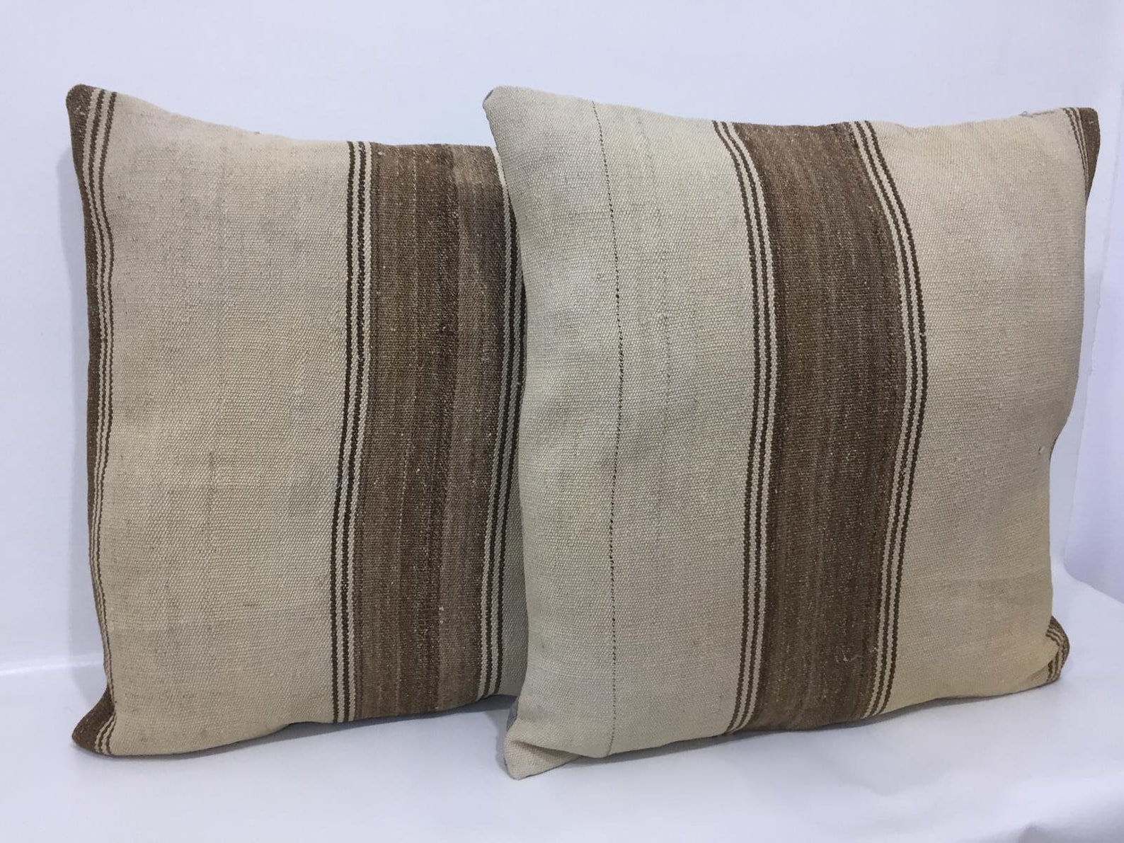 24 X 24 Pillow cover Kilim pillow PAIR Pillows Home decor Etsy