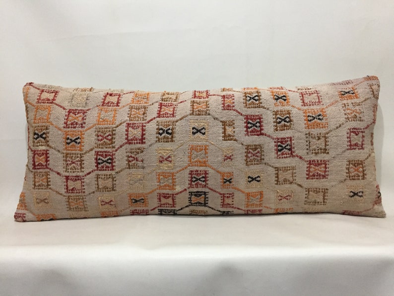 Kilim pillow cover Interior Kilim pillow Home decor Sale pillow Oriental cushion Kilim pillow Lumbar pillow 16/'/'x40/'/' Pillow cover