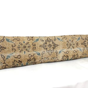 Extra Long Lumbar Pillow Cover, Natural Wool Long Carpet Pillow Cover, Farmhouse Home Decor Pillow, Bed Lumbar Pillow, 12x48 Bedding Pillow