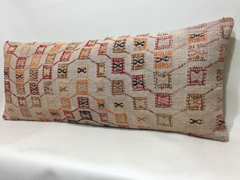Kilim pillow cover Interior Kilim pillow Home decor Sale pillow Oriental cushion Kilim pillow Lumbar pillow 16/'/'x40/'/' Pillow cover