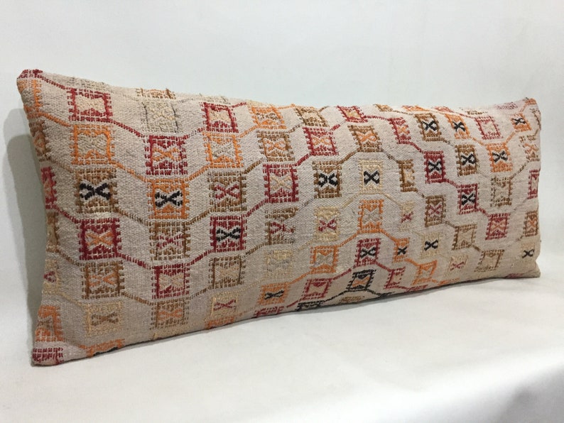 Kilim pillow cover Interior Kilim pillow Home decor Sale pillow Oriental cushion Kilim pillow Lumbar pillow 16/'/'x40/'/' Pillow cover