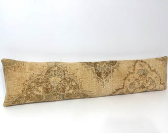 Boho Throw Pillow, Bedding Turkish Pillow, Headboards Pillow, Bedroom Pillow 30x127 Cm