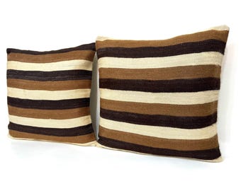Angora Wool Large Kilim Pillow Cover, Turkish Kilim Lumbar Pillow Cover, Kilim Pillow Cover, Decorative Pillows, Bed Pillow, Bedding Pillow