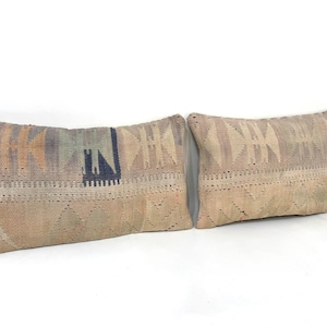 Beige Lumbar Vover, Bohemian Pillowcase Lumbar Cover, Decorative Pillow, Small Cushion Cover, Vintage Pillow, Turkish Pillow, 10x16