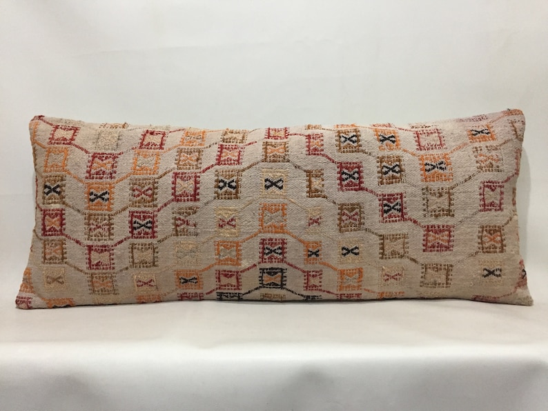 Kilim pillow cover Interior Kilim pillow Home decor Sale pillow Oriental cushion Kilim pillow Lumbar pillow 16/'/'x40/'/' Pillow cover