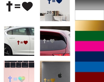 Cross Equals Love Etsy