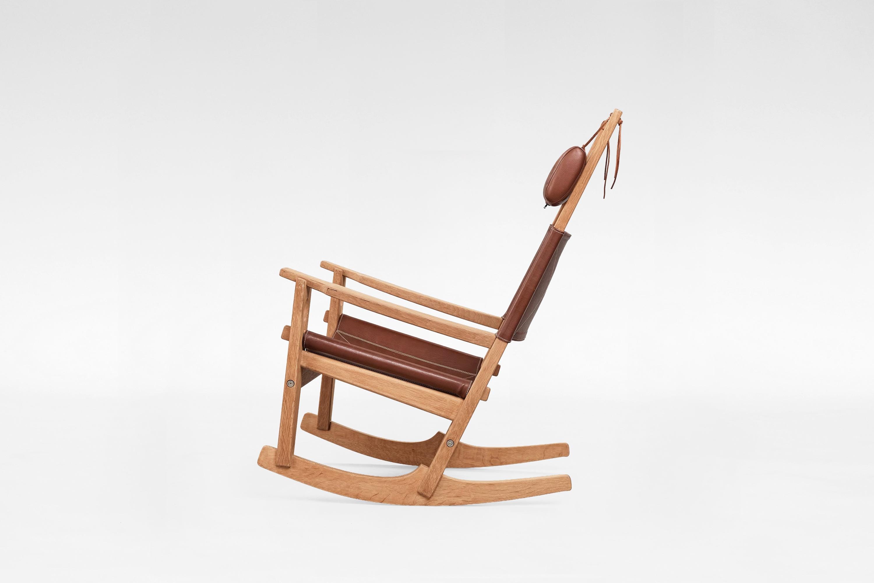 Vintage rocking chair leather seat - Etsy 日本