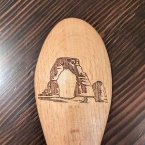 Wood-burned Kitchen Spoon