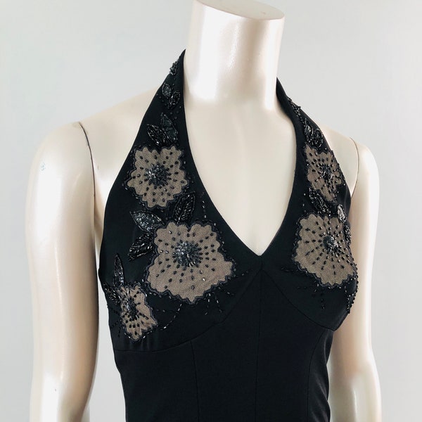 Beaded Halter Neck Sheath Dress 1365 main image 1