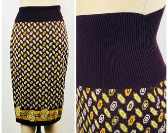 80’s Vintage Christian Lacroix knit tube skirt 40 FR