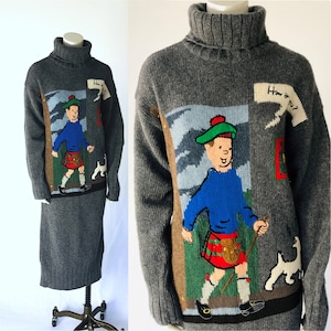 JC de CASTELBAJAC x TINTIN ウールニット イタリア製 Tintin Sweater - Etsy