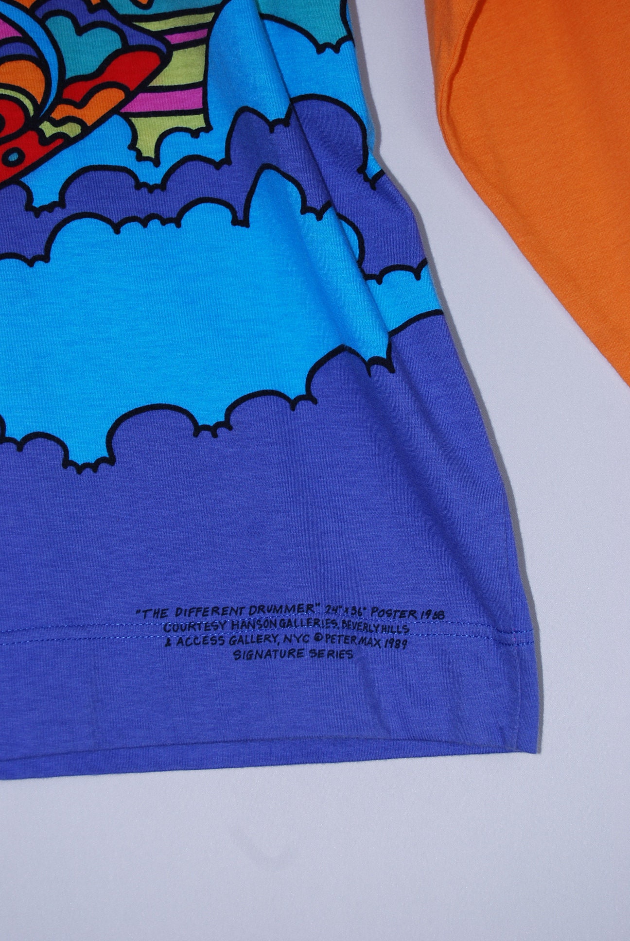 Vintage Peter Max Psychedelic Long Sleeves T-shirt 100 Vintage Peter Max Psychedelic Long Sleeves T-shirt 100