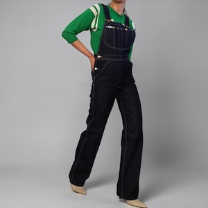 70年代 ヴィンテージ Lee デニム オーバーオール ダークブルー