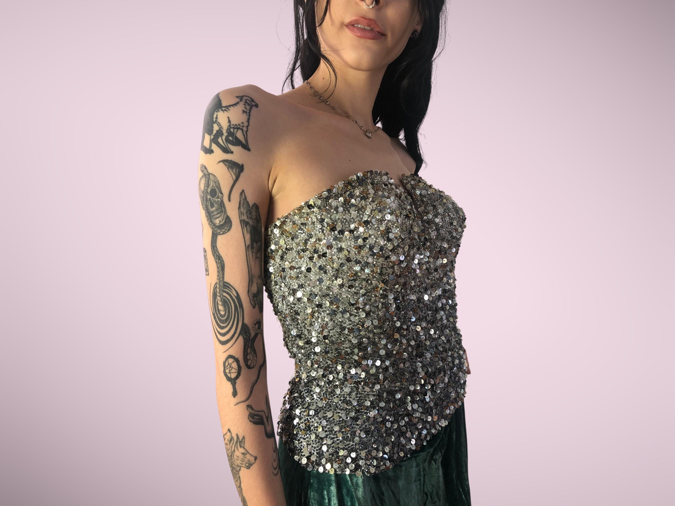 fully beaded prom dresses Off-Shoulder Sleeveless Sheer Mermaid Prom Dress Fully Beaded Floor-Length Formal Party Gowns Custom Color / US10 main image 0