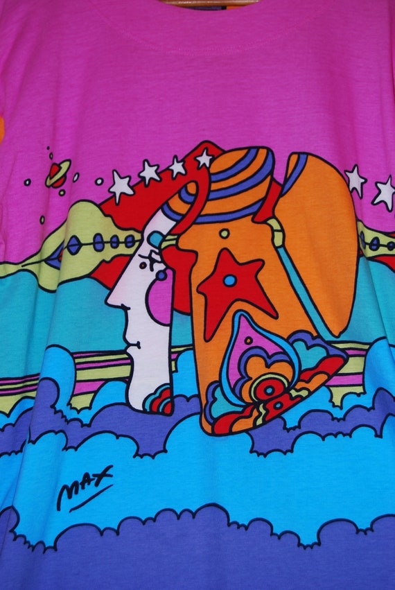 Peter Max Psychedelic Shirt Cotton The Different … - image 1