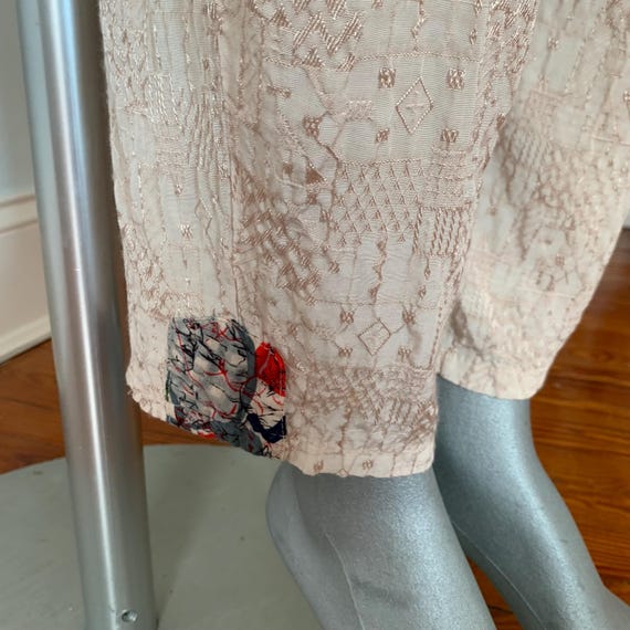 80s Vintage Patchwork Jacket & Pants Set With Art… - image 5