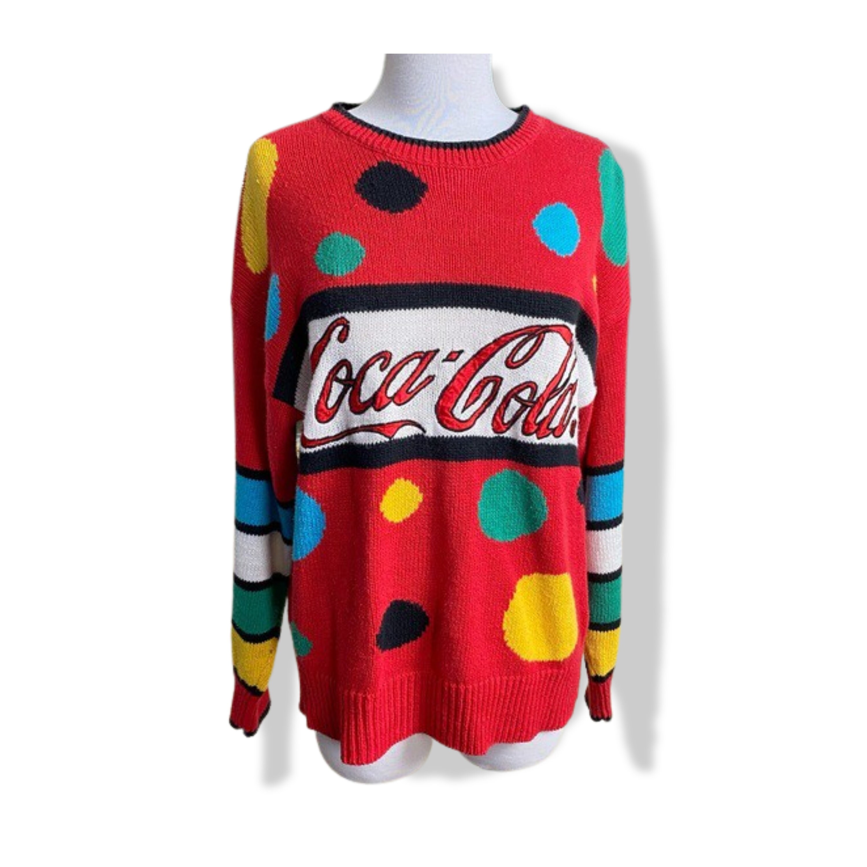 80's Coca Cola Knitted Pullover Vintage 
