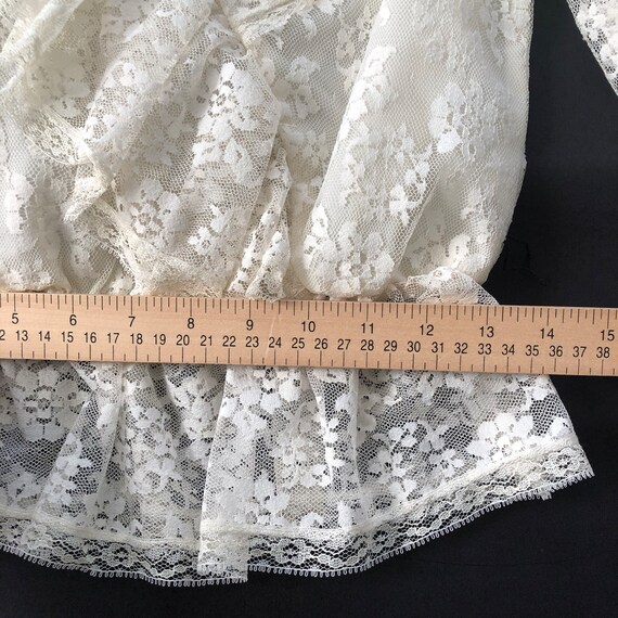 50's 60's Saks Fifth Avenue Vintage Belted Lace B… - image 9