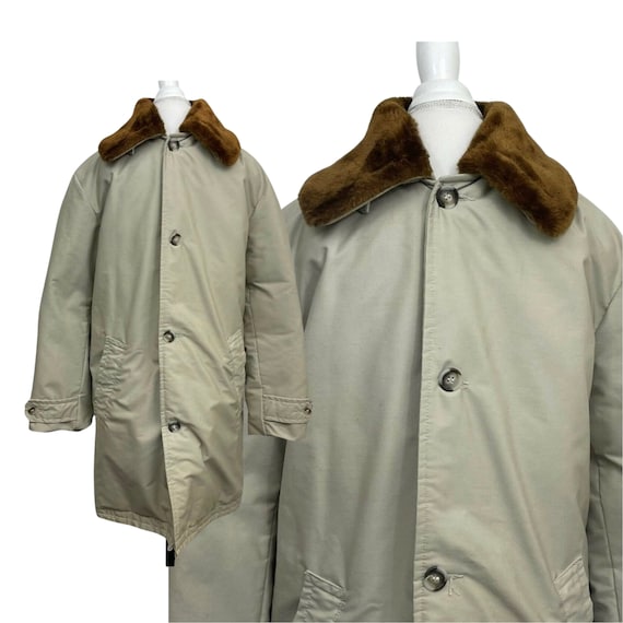 60s Vintage Men's Warm Coat Alaska Sleeping Bag 1960s
