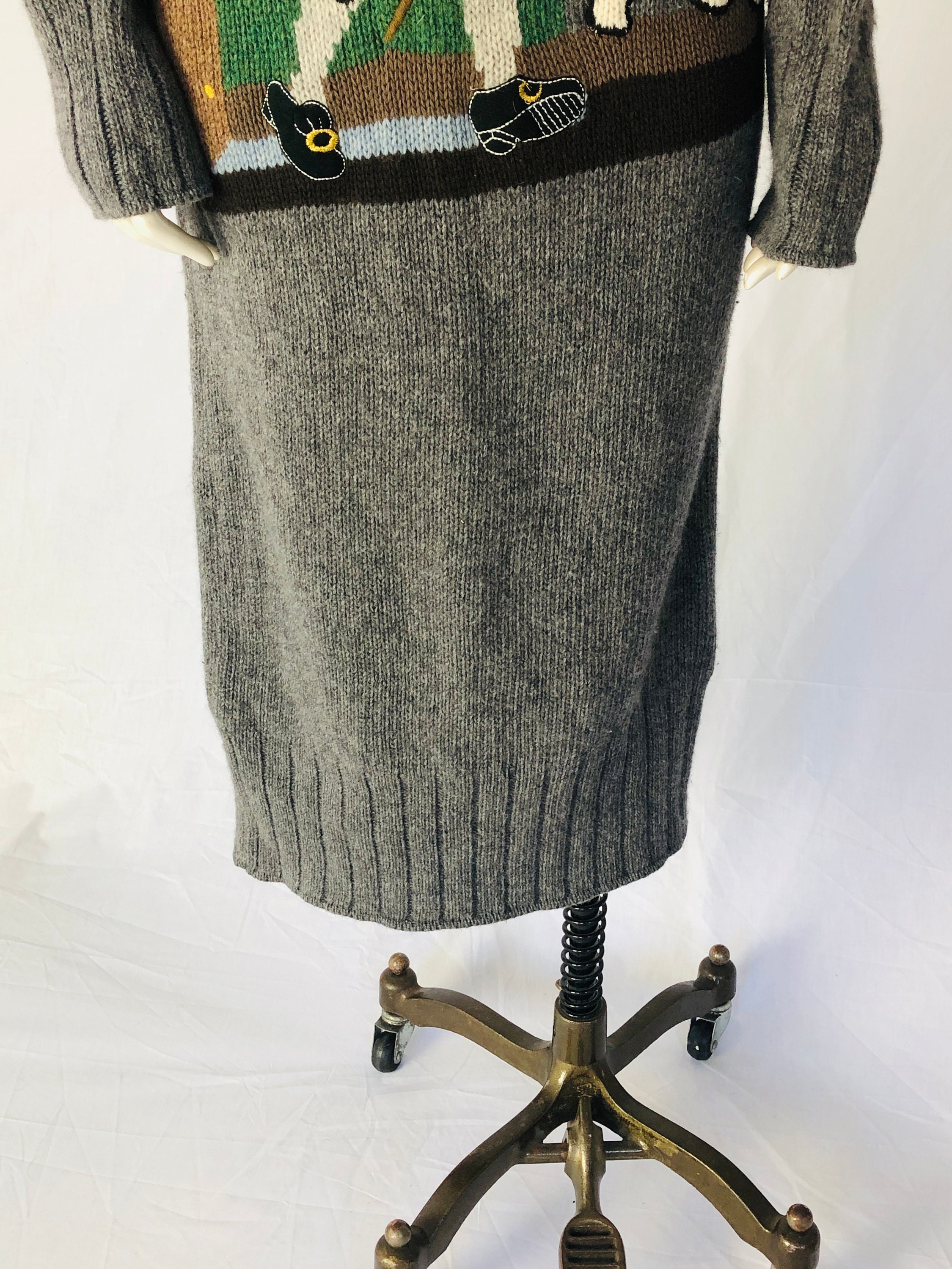 Vintage J.C. De Castelbajac for Iceberg Wool Knit Pullover Dress Vintage J.C. De Castelbajac for Iceberg Wool Knit Pullover Dress