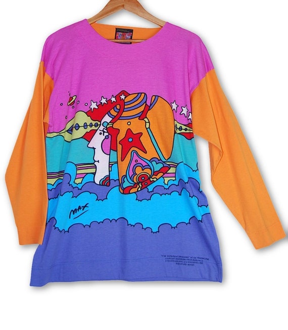 Peter Max Psychedelic Shirt Cotton The Different … - image 9