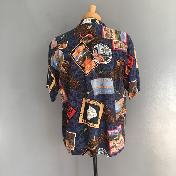 Vintage Reyn Spooner Rayon Hawaiian shirt Aloha M… - image 5
