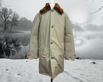 Warme jas heren jaren 60 Alaska-slaapzak jaren 60 outdoorkleding gansjas kraag van imitatiebont Koud klimaat