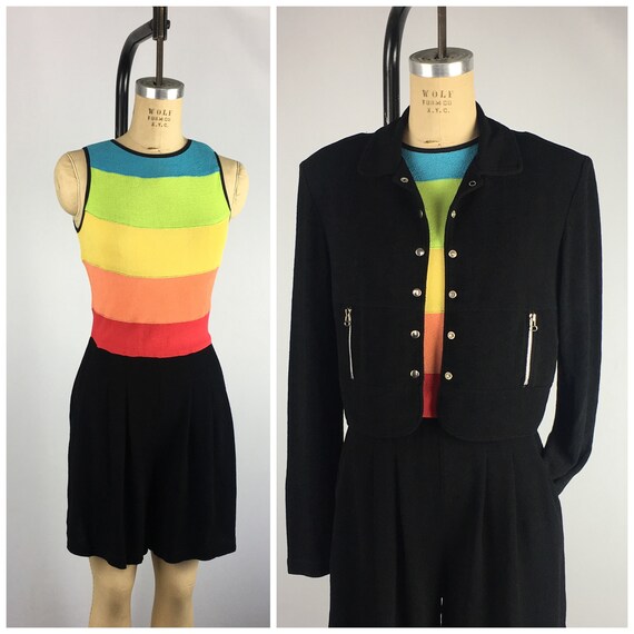 90's VTG PG COLLECTION Romper & Jacket Twinset Rai