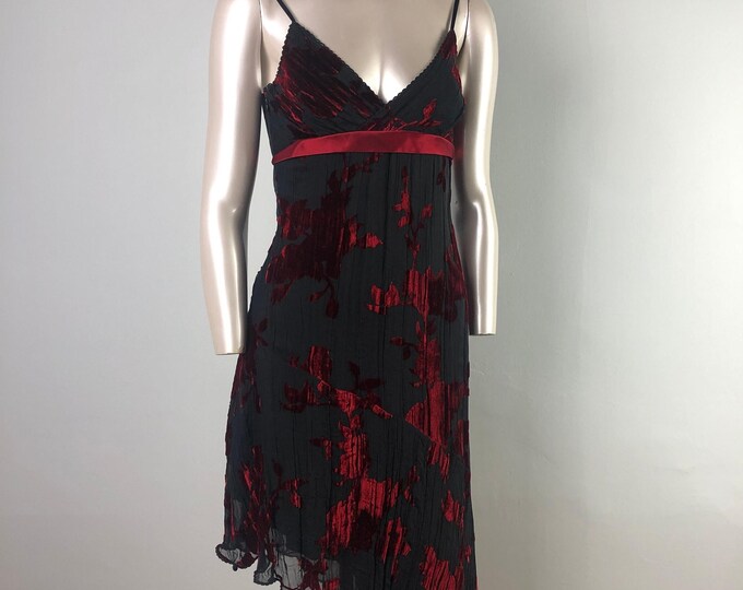 90s Black Sparkle Eveningwear Dress, NOS Deadstock Unworn w/Tags S/M
