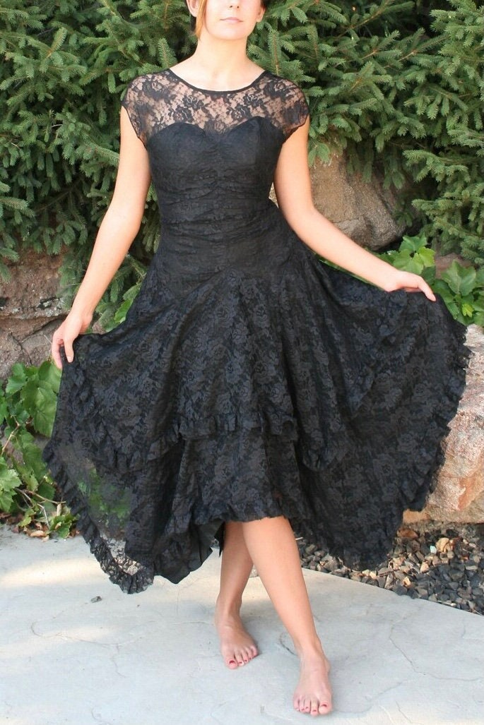 AMERI　Vintage　Antique Lace Dress / Black AMERI Vintage Antique Lace Dress / Black Vintage Chic for