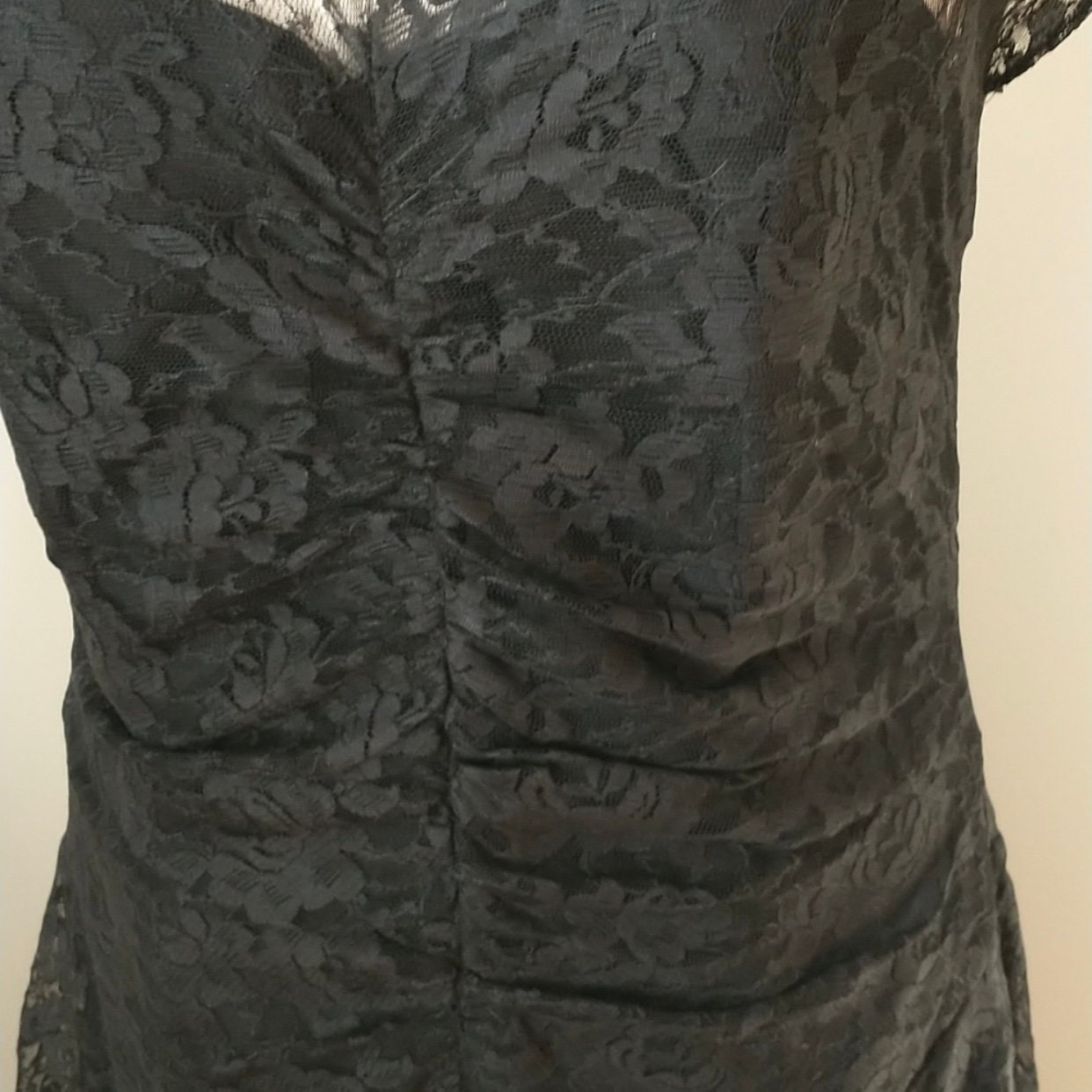 80's Frederick's of Hollywood Vintage Black Lace Overlay Dress - Etsy